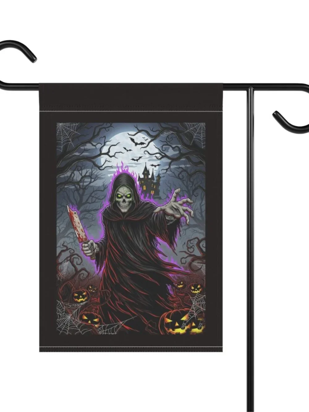 Halloween Grim Reaper Garden Flag Spooky Decor